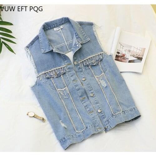 Женские джинсовые жилеты VUW EFT PQG China At AliExpress
