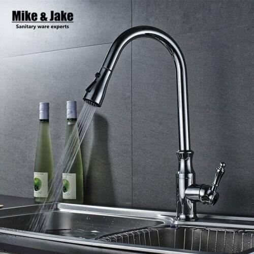 Pull out 3 function kitchen faucet basin Sink mixer Faucet Pull Out Dual Sprayer Nozzle Hot Cold kitchen Mixer Water Taps MJ9963