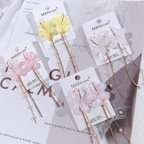 2020 New Korean Sweet Personality simple Painting Flower Petal Big irregular Metal Stud Earrings for Woman Girl Gift