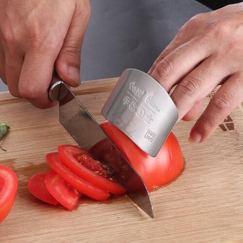 1 Pcs Stainless Steel Finger Guard Finger Hand Cut Hand Protector Knife Cut Finger Protection Tool Kitchen Knives & Accessories