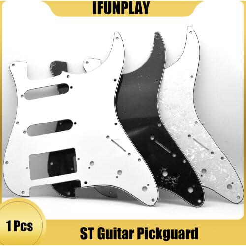 10pcs 3Ply 11 Screw Holes SSS/SSH Electric Guitar Pickguard Scratch Plate for ST Style Guitar Pick Guard Guitar Accessories
