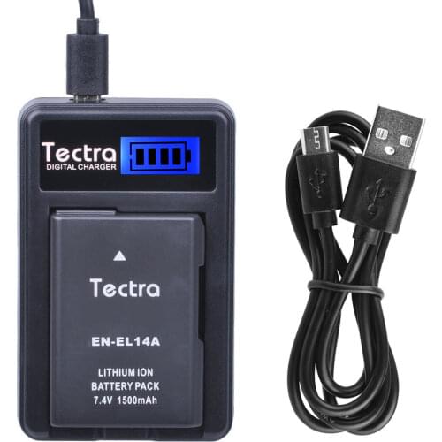 1500mAh EN-EL14 ENEL14 EN-EL14a Battery+LCD USB Charger for Nikon D3200 D3300 D3400 D3500 D5100 D5200 D5500 D5600 P7100 Bateria