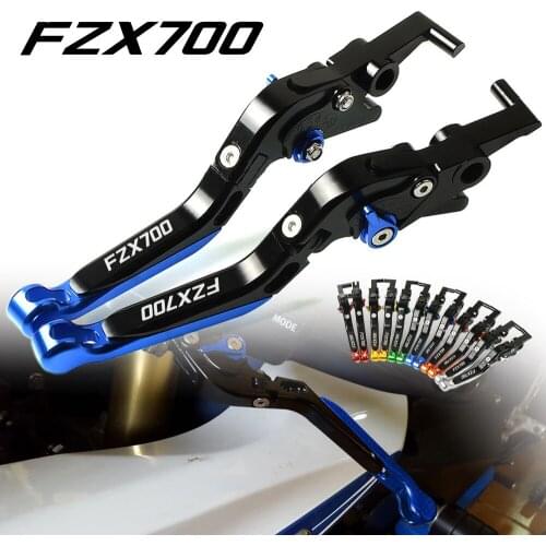 CNC Aluminum Motorbike Handle Grips Motorcycle Adjustable Folding Extendable Brake Clutch Levers For YAMAHA FZX700 1986 1987