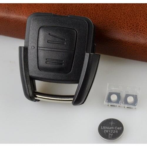 OkeyTech 2 Buttons Remote Car Key Shell For Opel Vauxhall Astra Zafira Omega Vectra Replacement Cover Case Fob Accessories