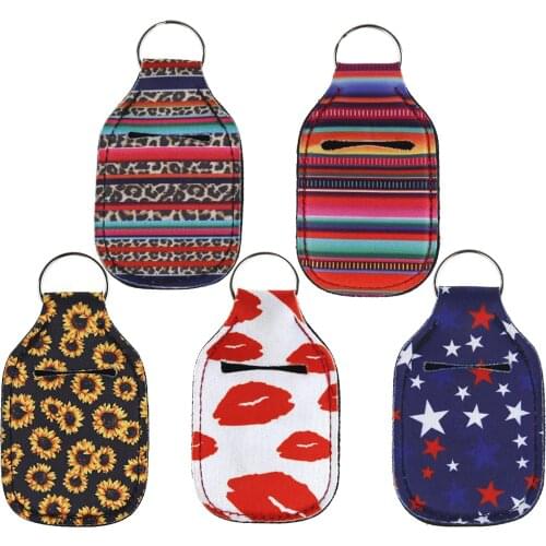 Hand Sanitizer Holders, Travel Size Bottle Keychain Holders Reusable, Reusable Bottles Keychain Carriers for Hand Sanitizer