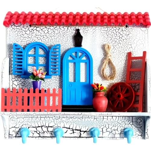 Dream House Red Color Roof Keychain Board