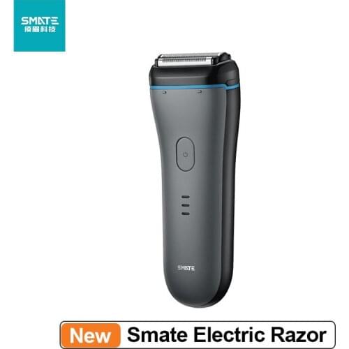 Smate Electric Razor Reciprocating 3 Blade Electric Shaver USB Chargeable Washable Smart Shaver Machine Potable Razor