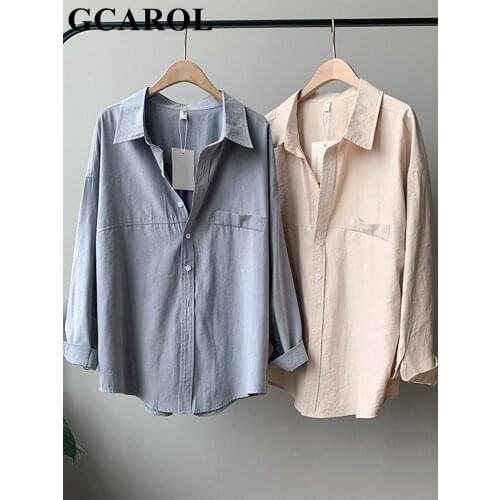 Женские классические рубашки GCAROL China At AliExpress