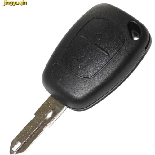 Jingyuqin 2 Button Remote Car Key Fob Shell For Renault Traffic Kangoo Vauxhall Opel Vivaro Movano Nissan Primastar 2005 Case