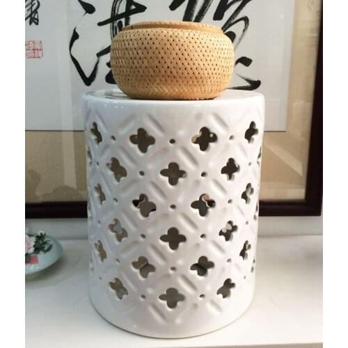 Jingdezhen indoor ceramic Antique home drum porcelain garden stool Glazed hand painted round ceramic antique vintage stools