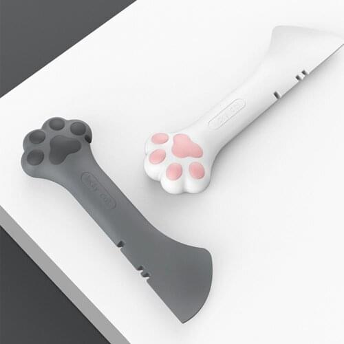 Paw Shape Spoon Multifunctional Can Opener Spoon Feeding Mixing Easy To Use Opener Spoon Feeding Pet Tableware Supplies
