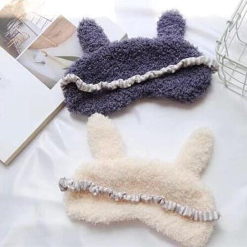 1PC Christmas Gift Plush Fabric Sleeping Mask Christmas Cute Animal Eye Cover Eyepatch Winter Cartoon Nap Eye Shade