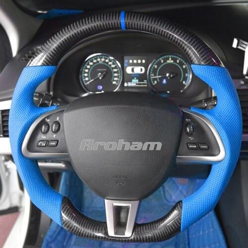 Upgraded Customized Racing Carbon Fiber Steering Wheel For Jaguar XF XK 2008 2009 2010 2011 2012 2013 2014 2015
