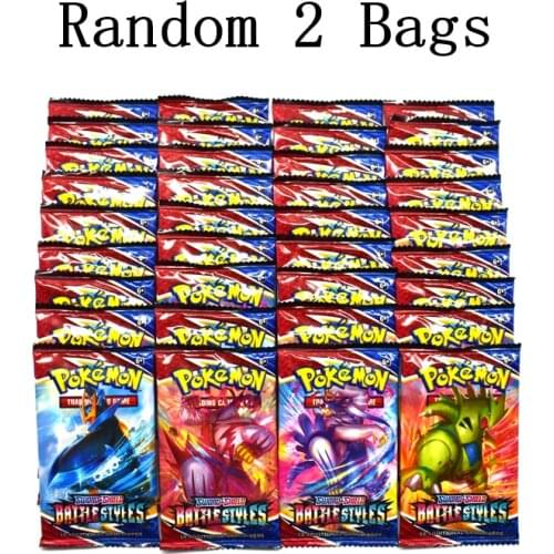 New Pokemon Card Box 36 Bag Toys 360Pcs TCG: Sword & Shield Battle Styles Booster Bag Sealed Trading Card Game Collectible Toys