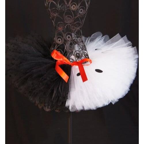 New Baby Girls Fluffy Tutu Skirts Infant 100% Handmade Tulle Pettiskirts with Dots Ribbon Bow Kids Birthday Party Skirts Clothes