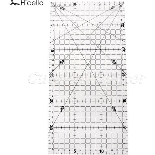 Original Hicello 1PC Tailor Tools Ruler Sewing Machine Accessories Fabric Sewing Patchwork Ruler DIY Manual Accessories 15*30CM