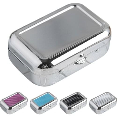 Ashtray with Lockable Lid Portable Metal Desktop Smoking Ash Case for Outdoor