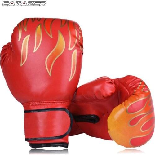 6OZ Kids Kick Boxing Gloves PU Punching Gloves Karate Muay Thai Guantes De Boxeo Free Fight MMA Sanda Training Equipment