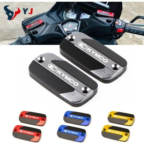 For KYMCO DownTown DT 125 200 300 i 350i 300i XCITING 250 300 350 400 500 K-XCT Front Brake Reservoir Fluid Tank Cover Oil Caps