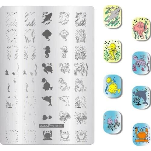 New 9.5x14cm ZJOY PLUS Nail Stamping Plates Nail Stamp Polish Image Nail Art Image Konad Print Stamp Stamping Manicure Template