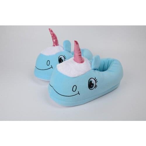 Plush shoes smile unicorn slippers cute super soft warm home house winter Slippers for Children Women gifts plush unicorn shoes