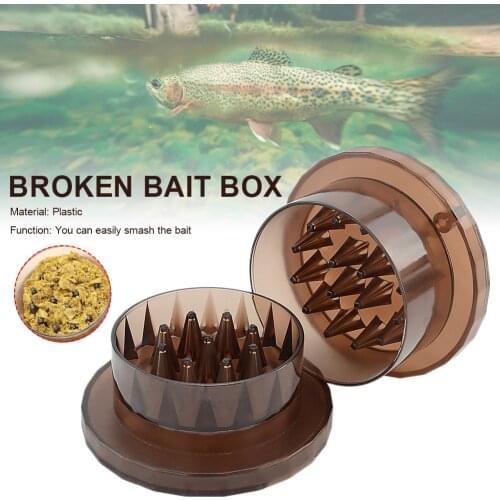 Portable Boilies Carp Bait Crusher Fishing Tackle Lightweight Plastic Boilies Grinder Box Fishing Accessories for All Anglers