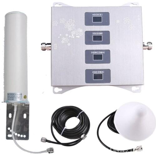 Factory direct four band mobile phone signal amplifier CDMA GSM DCS WCDMA lte2600a can be customized