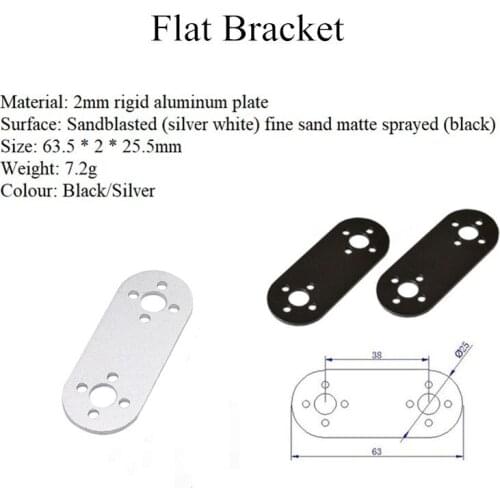 DOIT 10pcs/pack One Word Frame Stent Standard Servo Bracket Steering Gear Bracket Robot Accessoy 995/996R Steering Gear Bracket