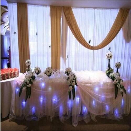 Wedding Decoration Crystal Sheer Organza Tulle Fabric for Wedding Arch Decoration Baby Shower Party DIY Tulle Table Skirt 5Z