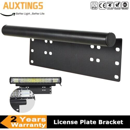 Led Work Light Bar Aluminum Bull Bar Bumper License Plate Bracket Kit For Car SUV Truck Car Offroad 4x4 4WD