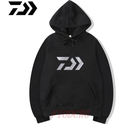 Daiwa Sweatshirt Fishing Hoodie Men Autumn Striped Fishign Clothing Big Pocket Fishing Shirt Hiking Sports Daiwa Fishing Clothes