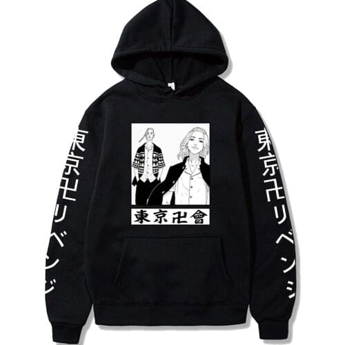 Tokyo Revengers Print Hoodies Long Sleeve Streetwear Hip Hop Tops