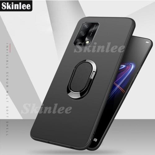 Skinlee For Realme GT Master Edition Thin Back Matte With Magnetic Attraction Ring Soft Cover For Realme GT 5G Phone Case