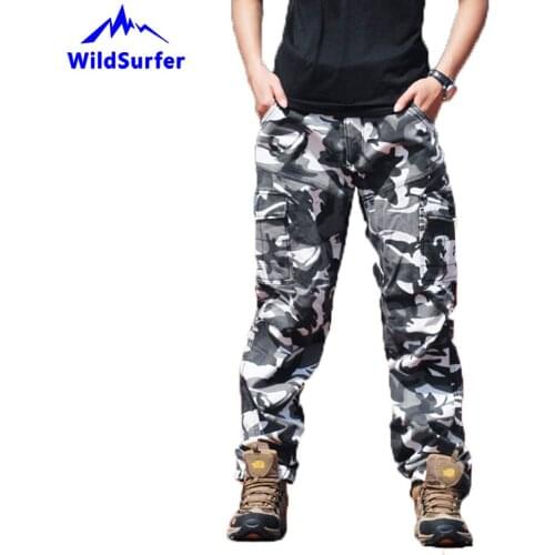 WildSurfer Winter Men Trekking Pants Fleece Softshell Hiking Pants Multi Pockets Trousers Man Senderismo Pantalon Hombre WP112
