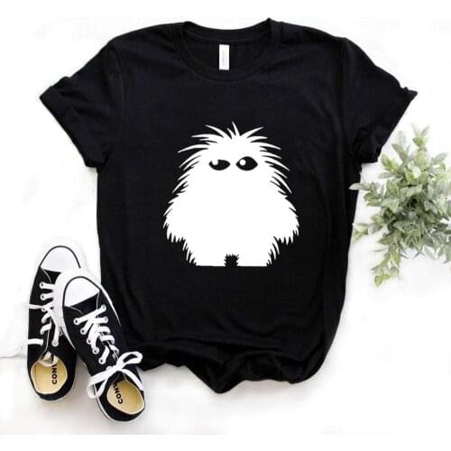 Ghost Print Women Tshirts Cotton Casual Funny t Shirt For Lady Yong Girl Top Tee Hipster FS-202