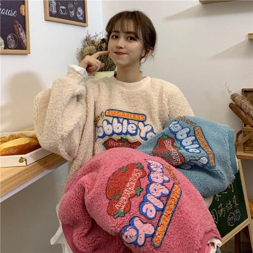 Women Hoodies Sweatshirts Womens Sweater Autumn Winter Coat Printed round Neck Baggy Coat Ropa Mujer