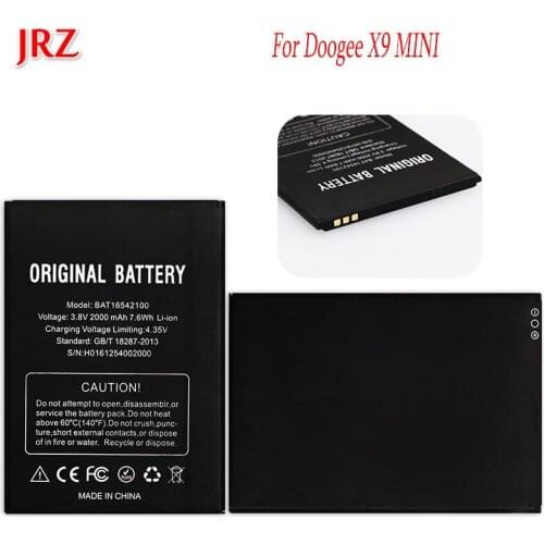 10PCS For Doogee X9 MINI Battery 5.0inch BAT16542100 Bateria Batterij Accumulator 2000mAh