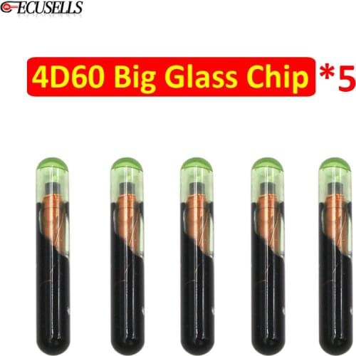 5Pcs/Lot 4D60 4D ID60 Big Glass Transponder Chip For Ford Connect Fiesta Focus Ka Mondeo 4D60 Big Glass Key Chip Aftermarket