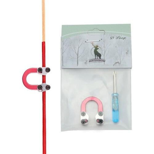 Bowstring Accessories Aluminum Alloy D-ring Buckle Bowstring Pull Ring for Compound Bow Achery Accessories Send Bow String Wax