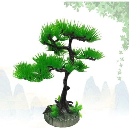 Aquarium Artificial Underwater Plants Pine Tree Fish Tank Decoration Water Grass Viewing Decorations Simulated Plant Tree Decor
