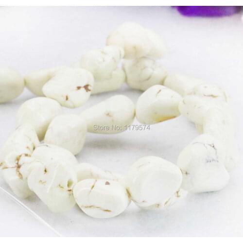 8-14mm White Stripe Turkey Stone Beads DIY Howlite Loose 15inch Jewelry Making Lucky Stone Ornaments Accessories Irregular