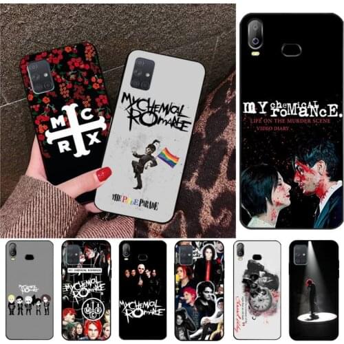 YJZFDYRM My Chemical Romance Soft Phone Cover For Samsung Galaxy A01 A11 A31 A81 A10 A20 A30 A40 A50 A70 A80 A71 A91 A51