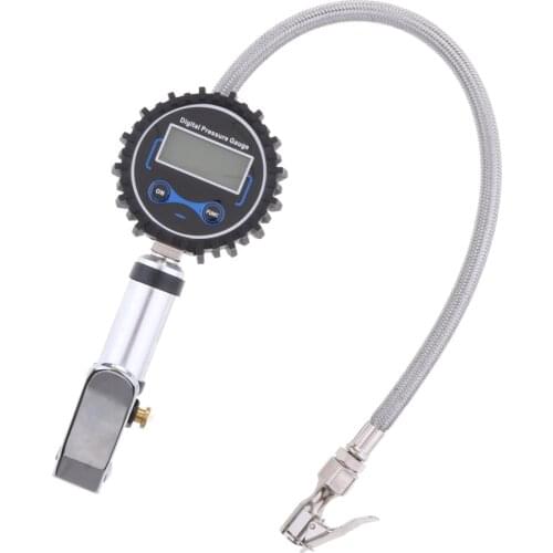Digital LCD Tyre Air Pressure Gauge Manometer 0-200PSI For Car Truck, LCD lit display for easy reading #1