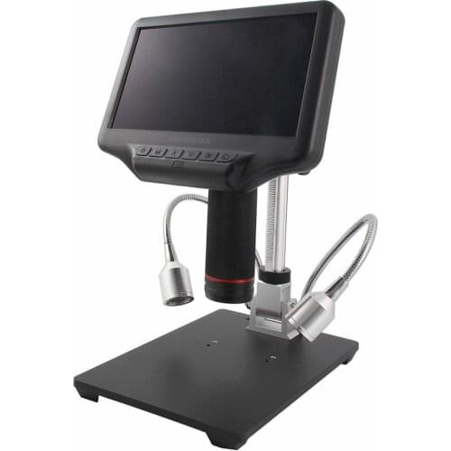 AD407 Andonstar Digital Microscope 270X 4MP 3D Effect Adjustable Stand Monitor 7" Screen LEDs