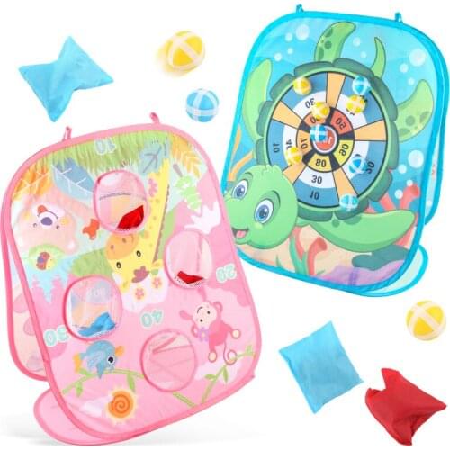 Children Indoor And Outdoor Sports Toy Throwing Sandbag Board Interactive Training Throw Sandbag Sticky Target Childrens Game