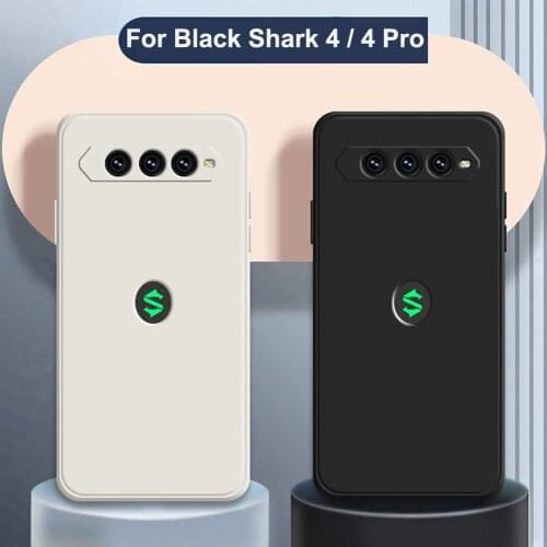 For Xiaomi Black Shark 4 Case BlackShark 4 Pro Liquid Silicone Shockproof Bumper Soft TPU Phone Back Cover Black Shark 4 5G Case