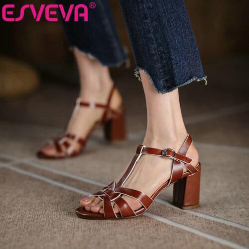 ESVEVA Women's Shoes With A Strap