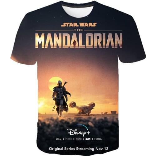 New 3D Print Mandalorian Baby T Shirt Men Women Children Short Sleeve Tops Boy Girl Kids Tee Casual Boys Girls Kids Cool T-shirt
