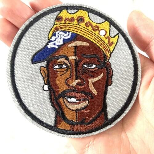 Indian Africa Men Embroidery Fashionable Black Man Patches 3D Sew On Patch For Clothing Applique DIY Stickers