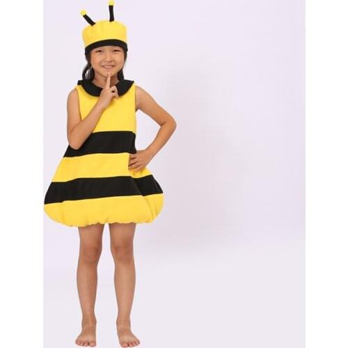 Cute Little Bee Jumpsuit Pajamas Adult Cosplay Children Onesies Sleepwear Costume Halloween Christmas Costumes for Kids new